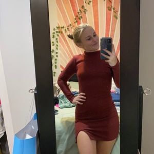 Mockneck Dress
